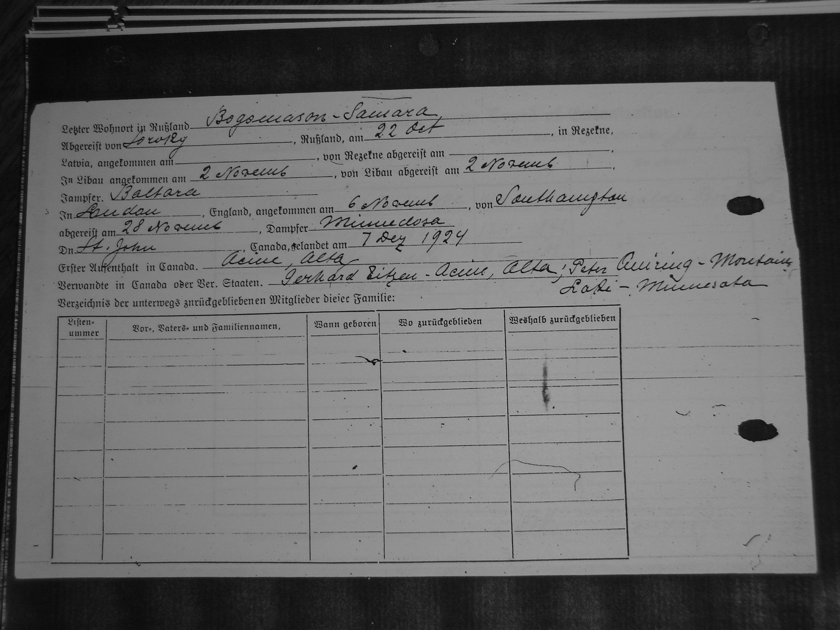 ... Back), Baerg ...